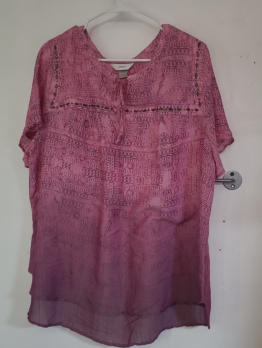 CJ Banks Ombre Blouse